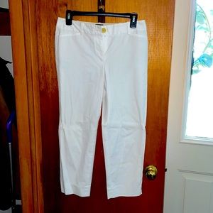 Talbots White cropped dress pants